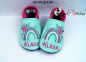 Preview: Lederpuschen Boho Regenbogen