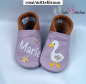Preview: Lederpuschen Gans