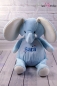 Preview: Kuscheltier, Elefant-hellblau