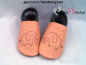 Preview: Lederpuschen Redwork Elefant
