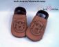 Preview: Lederpuschen Redwork Tiger
