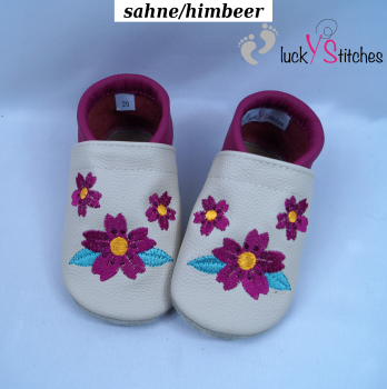 Lederpuschen Blumen 4