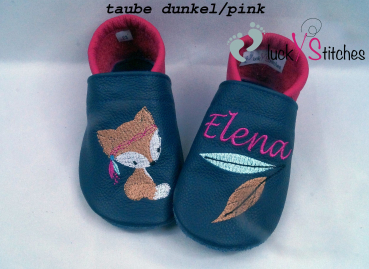 Lederpuschen Boho Fuchs 5