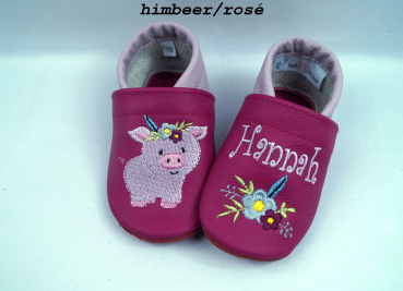 Lederpuschen Boho Schwein, Ferkel