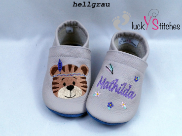 Lederpuschen Boho Tiger 2