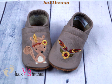 Lederpuschen Boho Eichhörnchen 1