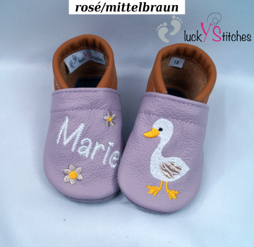 Lederpuschen Gans