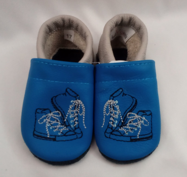 Lederpuschen Sneaker, Größe 17