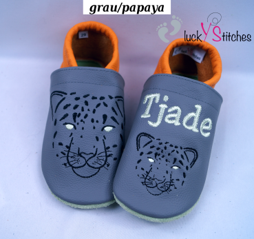 Lederpuschen Leopard