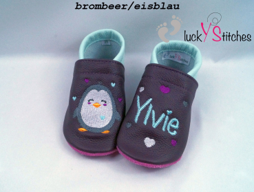 Lederpuschen Pinguin 2