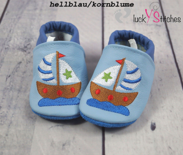 Lederpuschen Boot 1