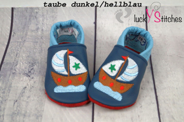 Lederpuschen Boot 1