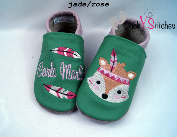 Lederpuschen Boho Fuchs 7