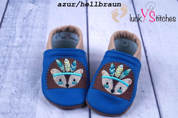 Lederpuschen Boho Igel 1