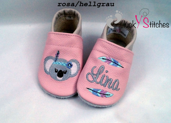 Lederpuschen Boho Koala 2