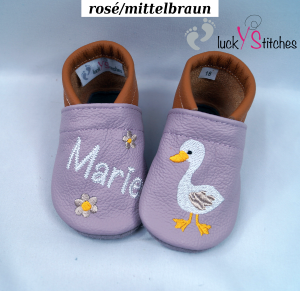 Lederpuschen Gans