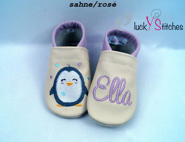 Lederpuschen Pinguin 2