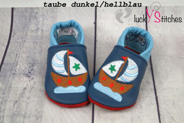Lederpuschen Boot 1